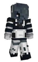 silver and gallery Minecraft skin — Slim model — first worn by madandtrist