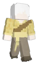 white and primrose Minecraft skin — Classic model — first worn by Juan_Okrxsty