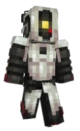 cod gray and heavy metal Minecraft skin — Slim model — first worn by _Paper_Cut_