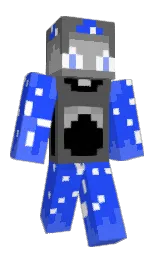 blue ribbon and dodger blue Minecraft skin — Classic model — first worn by Criminally_Silly
