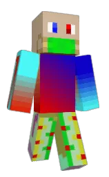 Qi8347's Minecraft skin wearing the 15th Anniversary cape