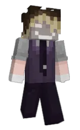 cinder and bleached cedar Minecraft skin — Slim model