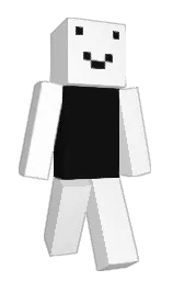 white and cod gray Minecraft skin — Classic model
