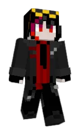 black and cod gray Minecraft skin — Slim model