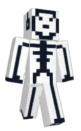 white and ebony Minecraft skin — Classic model — first worn by BaoFeng233