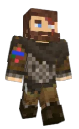 FolksyPoem's Minecraft skin wearing the Migrator cape