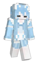 twilight blue and blizzard blue Minecraft skin — Slim model — first worn by DargiV