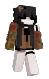 fantasy and black Minecraft skin — Slim model — first worn by Stelllllaaaa