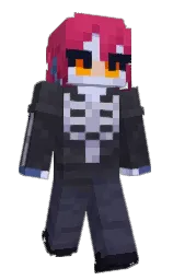 black and tuna Minecraft skin — Slim model — first worn by MAYKOSHARKO