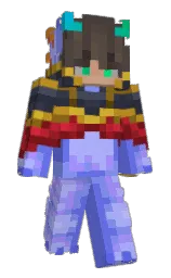Axolotl_Alfa's Minecraft skin wearing the Migrator cape