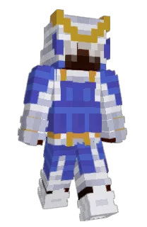 Front of DeHoven's skin