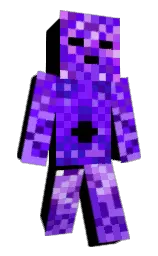 heliotrope and electric violet Minecraft skin — Classic model