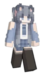 karry and black Minecraft skin — Slim model — first worn by Xenyria