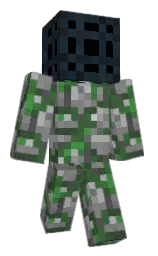 mirage and gray Minecraft skin — Classic model
