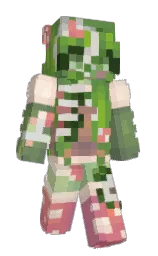 ShroomMC's Minecraft skin wearing the Aurora cape