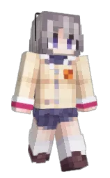whisper and white lilac Minecraft skin — Slim model — first worn by CV60Saratoga