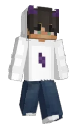 xMONKEYEK's Minecraft skin wearing the Purple Heart cape