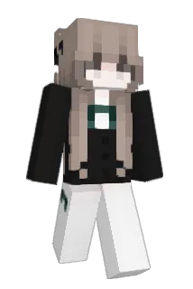 ecrouching Minecraft avatar full body