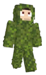 wasabi and woodland Minecraft skin — Slim model — first worn by baltyk_