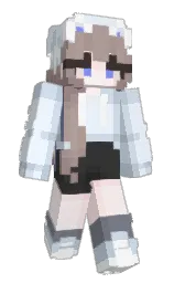 alice blue and periwinkle gray Minecraft skin — Classic model — first worn by khy316