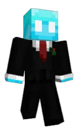 black and cod gray Minecraft skin — Classic model