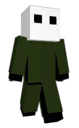black and seaweed Minecraft skin — Classic model — first worn by chocowaffle15
