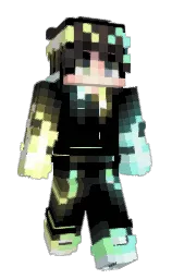 black and outer space Minecraft skin — Slim model — first worn by NickyJ2071