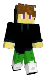 black and black pearl Minecraft skin — Classic model