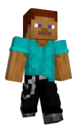 black and cod gray Minecraft skin — Classic model — first worn by pds__