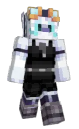 catskill white and black Minecraft skin — Slim model