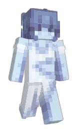 tropical blue and selago Minecraft skin — Slim model — first worn by LunaAx1s