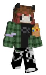 black and tom thumb Minecraft skin — Slim model — first worn by Night_kappa_