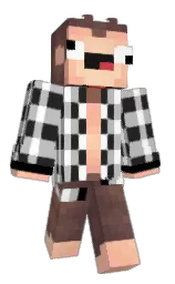 silver and mine shaft Minecraft skin — Classic model — first worn by buenozrr