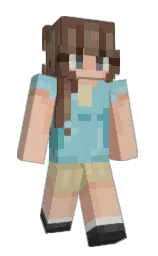 rose fog and tobacco brown Minecraft skin — Slim model