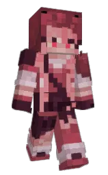 BarbaraPop's Minecraft skin wearing the Pan cape