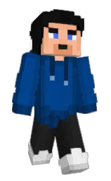 regal blue and congress blue Minecraft skin — Slim model — first worn by J4k8b
