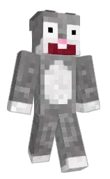 dove gray and gray Minecraft skin — Classic model — first worn by Larqix