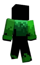 black and dark fern Minecraft skin — Classic model — first worn by Upcastwolf