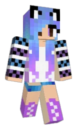 astra and corvette Minecraft skin — Classic model — first worn by Miodiodavincci