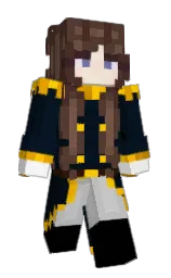 NooboIsHere's Minecraft skin wearing the Aurora cape
