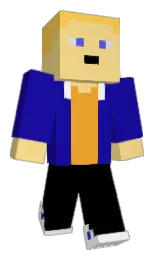 fuel yellow and ultramarine Minecraft skin — Slim model — first worn by Zombiekiller4ru