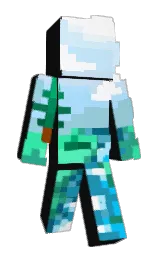 cod gray and alice blue Minecraft skin — Slim model