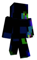 black and deep cove Minecraft skin — Classic model — first worn by eezf