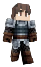 black and roman coffee Minecraft skin — Classic model — first worn by Melk004