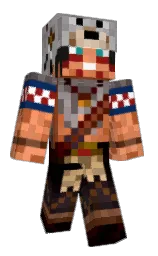 black and cod gray Minecraft skin — Classic model