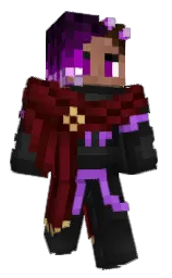 rebel and sepia black Minecraft skin — Slim model — first worn by Shyines