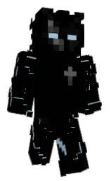 black and aqua island Minecraft skin — Classic model — first worn by Zukurin777