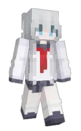 ahkplayer's Minecraft skin wearing the Purple Heart cape