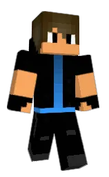 Postak's Minecraft skin wearing the Migrator cape