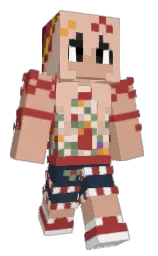 tan and stiletto Minecraft skin — Classic model